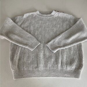 United Colors Of Benetton Textured Gray Sweater
